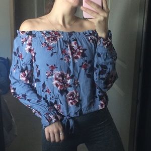 Off the shoulder floral top